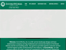 Tablet Screenshot of enviroworkslawncare.com